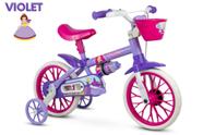 Bicicleta Infantil Aro 12 Nathor Violet (SKU: 37_01) Lilas com Rodinhas