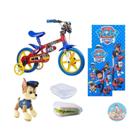 Bicicleta Infantil Aro 12 Patrulha Canina Freios 5 Itens - Nathor