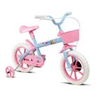 Bicicleta Infantil Aro 12 - Paty - Azul Bebê e Rosa - Verden