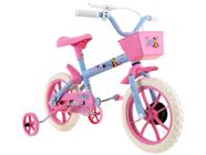 Bicicleta Infantil Aro 12 Verden Bikes Paty - Azul Bebê e Rosa com Rodinhas