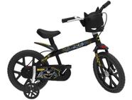 Bicicleta Infantil Aro 14 Bandeirante Batman Preta - com Rodinhas