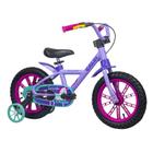 Bicicleta Infantil Aro 14 Cecizinha Roxo E Pink - Nathor