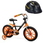 Bicicleta Infantil Aro 14 First Pro Masculina 3 E Capacete - Nathor