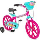 Bicicleta Infantil Aro 14 - Sweet Game - Rosa - Bandeirante