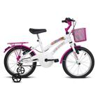 Bicicleta Infantil Aro 16 Breeze Branco E Pink Verden Bikes