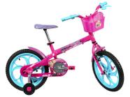 Bicicleta Infantil Aro 16 Caloi Barbie Rosa