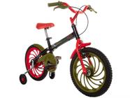 Bicicleta Infantil Aro 16 Caloi Rex Preta - com Rodinhas