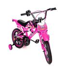 Bicicleta Infantil Aro 16 Cross Rosa - Unitoys