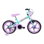 Bicicleta Infantil Aro 16" Fofys Verde Tiffany e Lilás Verden - 10478