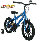 Bicicleta Infantil Aro 16 Joy Radical Azul Preto Menino Free Action