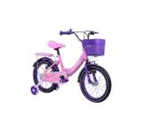 Bicicleta Infantil Aro 16 Menina Cor Rosa - Unitoys 2660