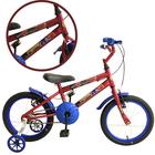 Bicicleta Infantil Aro 16 Moto Bike C/ Rodinha Menino - Glumi