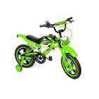 Bicicleta Infantil Aro 16 Moto Bike C/ Rodinha Menino