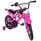 Bicicleta Infantil Aro 16 Moto Cross Rosa - Uni Toys