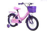 Bicicleta infantil Aro 16 Rosa Love 2660 Uni Toys