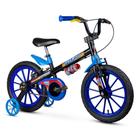 Bicicleta Infantil Aro 16 - Tech Boys - Menino - Preto e Azul - Nathor