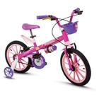 Bicicleta Infantil Aro 16 - Top Girls - Menina - Rosa - Nathor