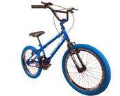 Bicicleta infantil aro 20 CROSS BMX PNEU AZUL - WOLF BIKE