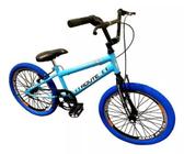 Bicicleta infantil aro 20 CROSS BMX PNEU AZUL - WOLF BIKE