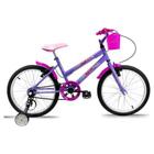 Bicicleta Infantil Aro 20 Feminina Doll + Rodinha Lateral