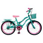 Bicicleta Infantil Aro 20 Menina Freio V Brake Aro Aero Lubrificada E Revisada Com Cestinha - Life Pedal