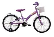 Bicicleta Infantil Aro 20 + Rodinha Feminina Passeio
