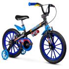 Bicicleta Infantil Aro16 C Rodas Tech Boys Azul/Preto Nathor