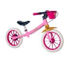 Bicicleta Infantil Balance com Cesta Aro 12 Princesas Nathor - 100960160001