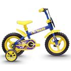 Bicicleta Infantil Bike Track Aro 12 Cor Azul Com Amarelo - Tk3