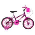 Bicicleta Infantil Criança Aro 16 Feminina Ultra Kids Com Rodinhas Menina