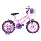 Bicicleta Infantil Criança Aro 16 Feminina Ultra Kids Com Rodinhas Menina