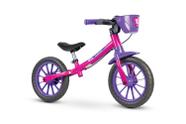 Bicicleta Infantil De Equilíbrio Sem Pedal Aro 12 Rosa Nathor