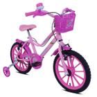 Bicicleta Infantil Feminina Aro 16 Bella Princesas Meninas