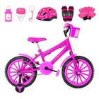 Bicicleta Infantil Feminina Aro 16 Nylon + Kit Proteção - FlexBikes