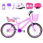 Bicicleta Infantil Feminina Aro 20 Aero + Kit Premium