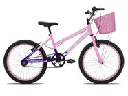 Bicicleta Infantil Feminina Aro 20 KOG com Cestinha