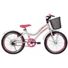 Bicicleta Infantil Feminina Athor Mist Aro 20 Com Cestinha