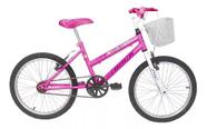 Bicicleta Infantil Feminina Track e Bikes Cindy Aro 20 Com Cesta Rosa