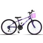 Bicicleta Infantil Forss Anny Aro 24 C/cestinha 18 Marchas