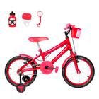 Bicicleta Infantil Masculina Aro 16 Alumínio Colorido + Kit Passeio - FlexBikes