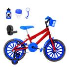 Bicicleta Infantil Masculina Aro 16 Nylon + Kit Passeio e Acelerador