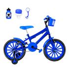 Bicicleta Infantil Masculina Aro 16 Nylon + Kit Passeio