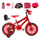 Bicicleta Infantil Masculina Aro 16 Nylon + Kit Premium - FlexBikes