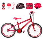 Bicicleta Infantil Masculina Aro 20 Aero + Kit Proteção