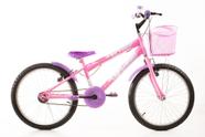 Bicicleta Infantil Menina Aro 20 com acessórios