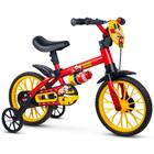Bicicleta Infantil Mickey Aro 12 com rodinhas Nathor de 3 a 5 anos