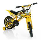 Bicicleta Infantil Moto Cross Aro 16 Amarela 1173 - Unitoys