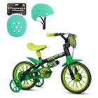 Bicicleta Infantil Nathor 3 A 5 Anos Aro 12 Menino Capacete