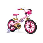 Bicicleta Infantil Nathor Aro 16 Princesas Disney Rosa