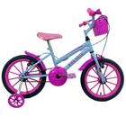 Bicicleta Infantil Passeio Aro 16 Feminina Azul Bebê - SAMY